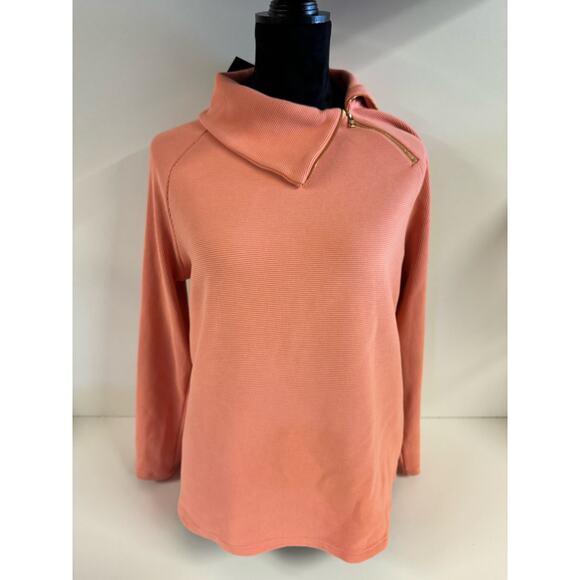 Marc New York Women’s Peach Long Sleeve Pullover Sweater Size Medium New - Picture 1 of 9